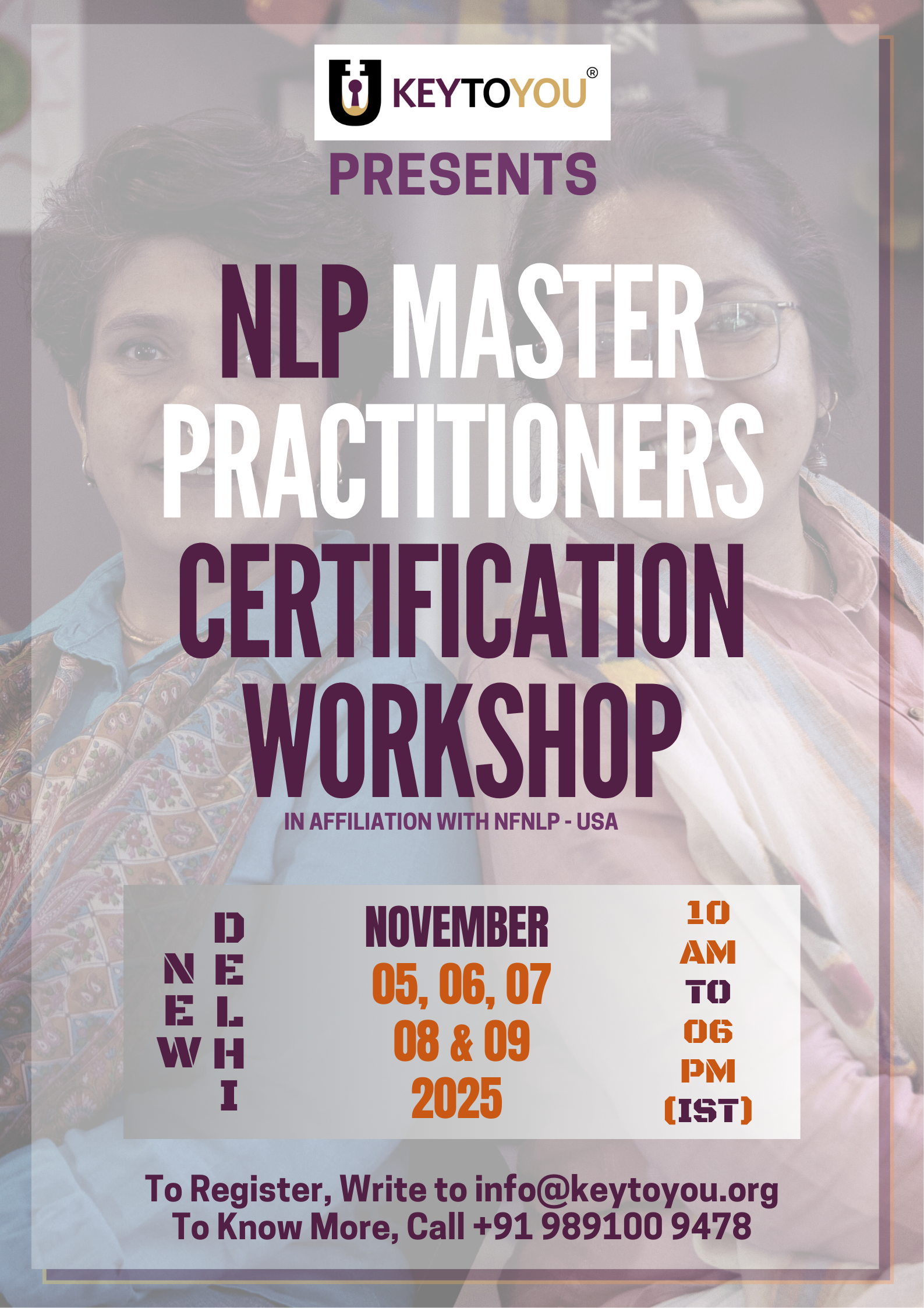 NLP Master November 2025 Flyer